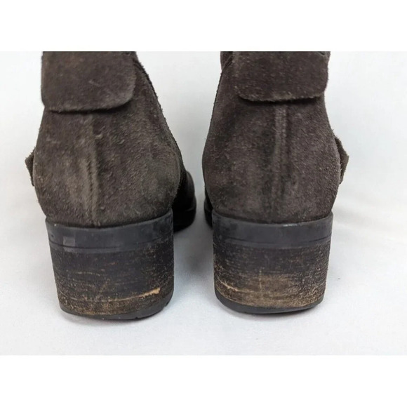 Alberto Fermani Brown Suede Leather Moto Motorcycle Riding Boots sz. US 8 EU 38 - Picture 14 of 16